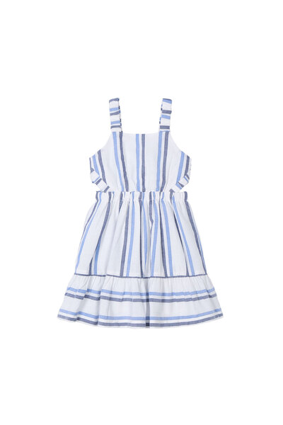 MAYORAL Φόρεμα για κορίτσια καλοκαιρινό 3965 Λευκό, Μπλε