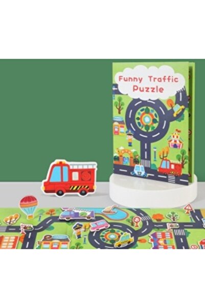 Picodino Educational Book with Reusable Stickers, 30 Pieces - Traffic