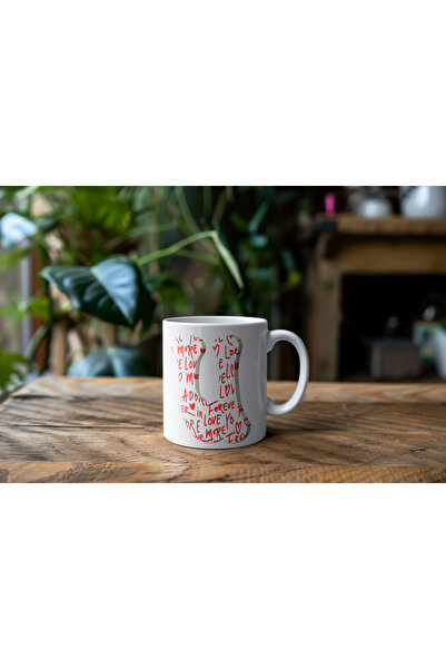 Beramussa U Initial Letter Mug, I Love You Heart Mug Design, Gift Mug Cup for...