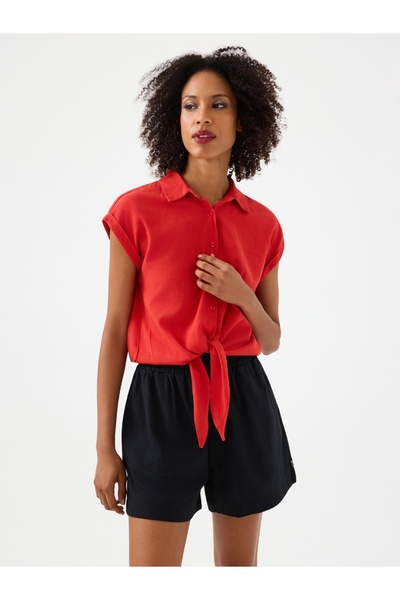 Loft Long Crop Kadın Gömlek K.kol