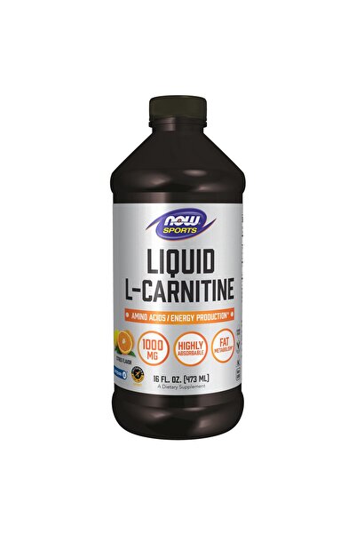 Now Foods التغذية الرياضية، سائل إل-كارنيتين 1000 ملغ، سهل الامتصاص، بنكهة ال...
