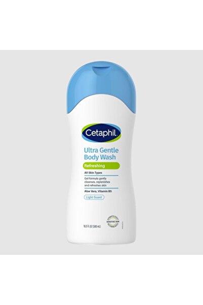 Cetaphil Ultra Gentle Body Wash, Refreshing Scent, 16.9 Ounce (Pack of 3)