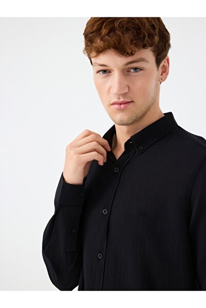 Loft Ανδρικό πουκάμισο U.Sleeve με κανονική εφαρμογή