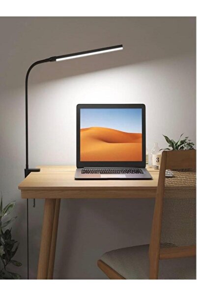 CAILON Mengeneli Led Masa Lambası USB, Ayarlanabilir Işık,Göz Yormayan Kısıla...