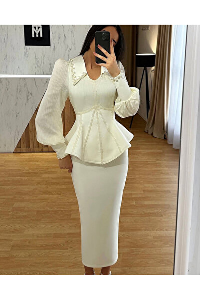 MODA Yeni sezon özel tasarım taş işlemli ceket etek takım çok zarif çok şık rahat bir takım