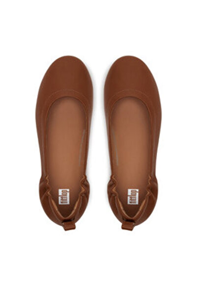 Fitflop γυναικείες μπαλαρίνες Q74 καφέ