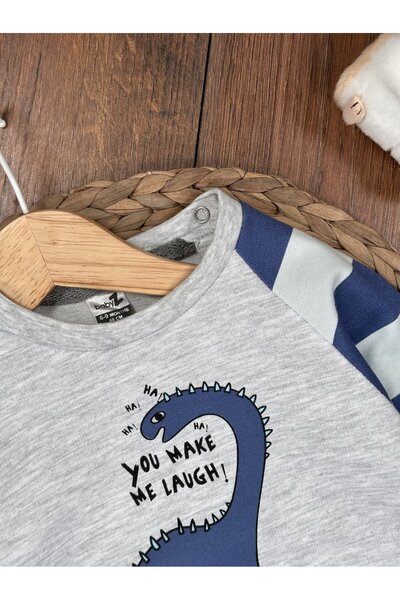 Kids Kingdom Pamuklu Animal Desenli 2li Erkek Bebek Takım