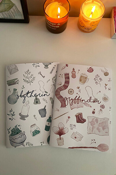 İnci Rüyası Hediyelik Harry Potter 4-Piece Stapled Notebook - Unlined, A5, Notepad, Notebook, 30 Pages