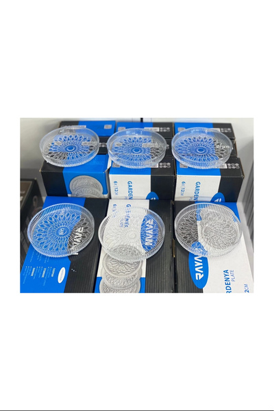 HarmonyAura جاردينيا وعاء زجاجي للوجبات الخفيفة مكون من 6 قطع Royaleks-ryg406