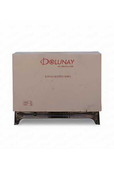 dolunay ısı cihazları Kahve Kuzine Soba 0.60 mm Sac İki Adet Kova ve Izgara Dolunay