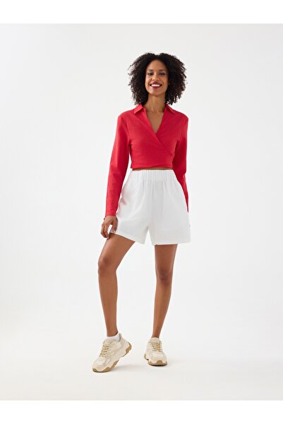 Loft Crop Kadın Gömlek U.kol