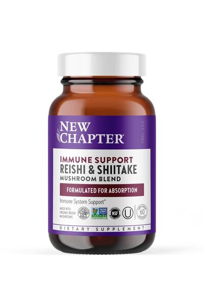 New Chapter لايف شيلد لدعم المناعة مع فطر الريشي العضوي - 60 قرصًا