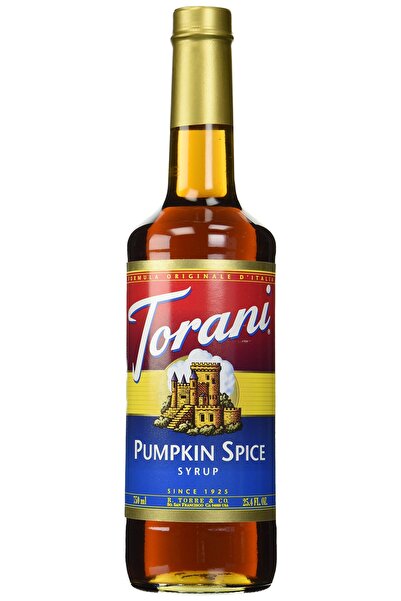 Torani Coffee Syrup, Pumpkin Spice Flavoring for Drinks 25.4 Fl Oz