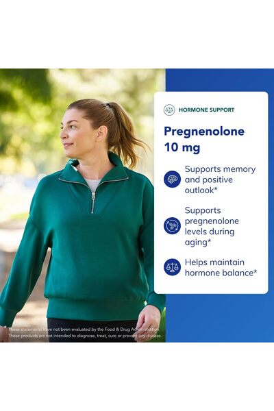 Pure Encapsulations Pregnenolone 10 mg for Memory & Hormone Balance - 60 Capsules