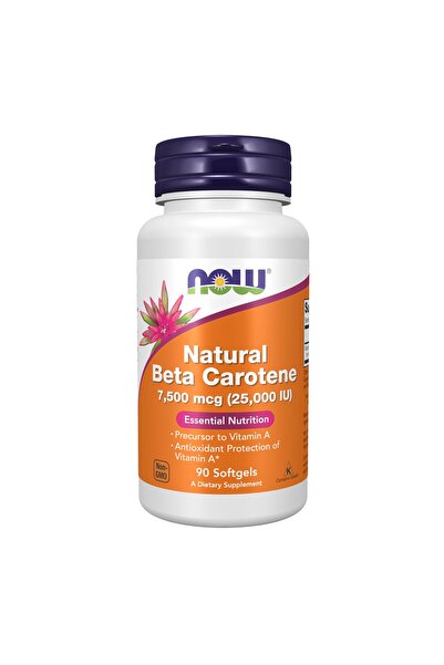 Now Foods Supplements, Natural Beta Carotene 25,000 IU, Essential Nutrition, ...