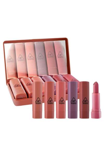 Heng Fang مجموعة أحمر شفاه صغيرة - 6 قطع