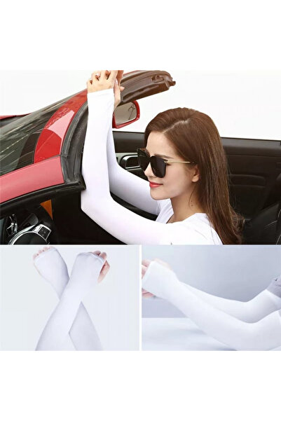 Fstyle Sun Protection Hand Gloves Long Sleeve Slim Anti-UV