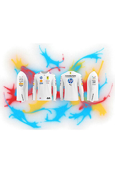 niceworkbynicehands Formula 1 Sponsor Uzun Kollu T-Shirt Koleksiyonu | F1 Takım Logo Baskılı | Racing Style Tişört