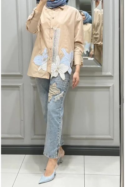 my312 MY 312 NAKIŞLI GÖMLEK-8704