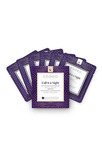 FOREO Call It A Night Revitalizing & Nourishing UFO Activated Mask, 7 count