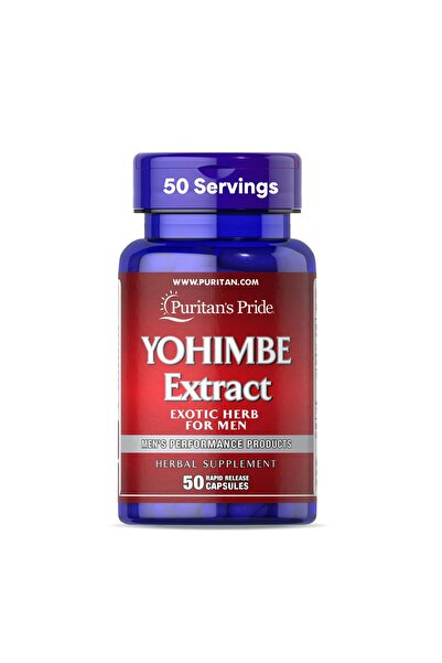 Puritan's Pride Yohimbe 250mg for Men, 50 Rapid Release Capsules