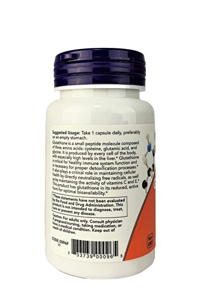 Now Foods Glutathione 250, 60 CT