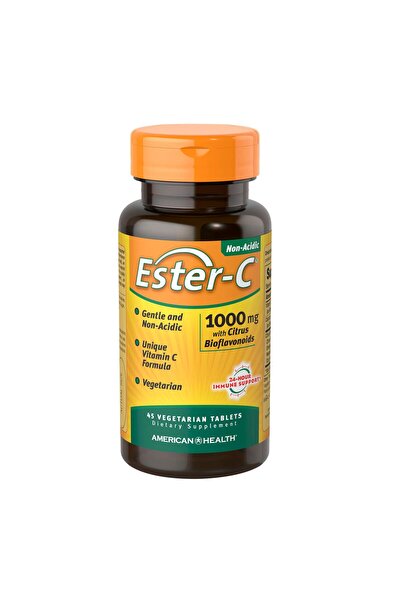 American Health إستر-سي مع بيوفلافونويدات الحمضيات، أقراص، 45 قرصًا