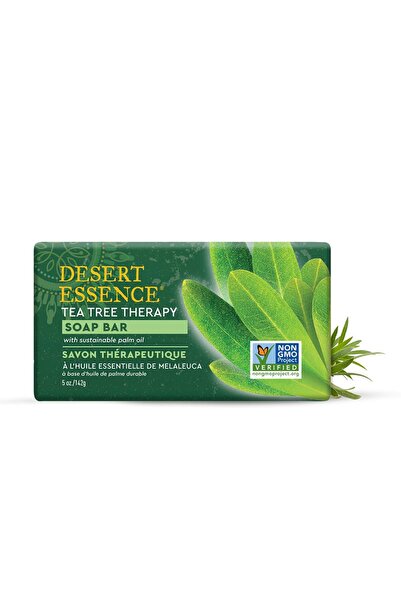 Desert Essence صابون تنظيف شجرة الشاي العلاجي مع الجوجوبا والصبار للبشرة الحساسة