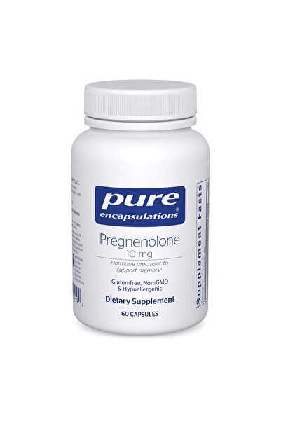 Pure Encapsulations بريجنينولون ١٠ ملغ للذاكرة وتوازن الهرمونات - ٦٠ كبسولة