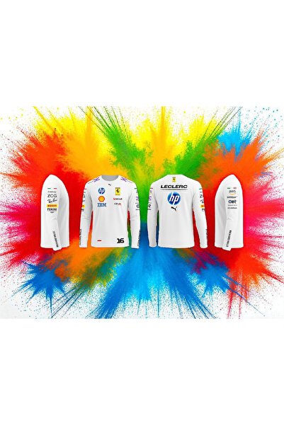 niceworkbynicehands Formula 1 Sponsor Uzun Kollu T-Shirt Koleksiyonu | F1 Takım Logo Baskılı | Racing Style Tişört