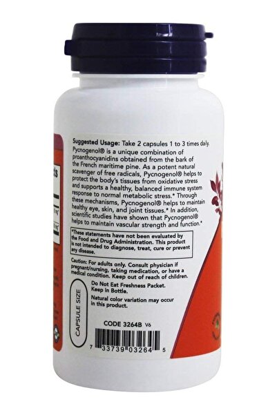 Now Foods - Pycnogenol Free Radical Scavenger 30 mg. - 60 Capsules