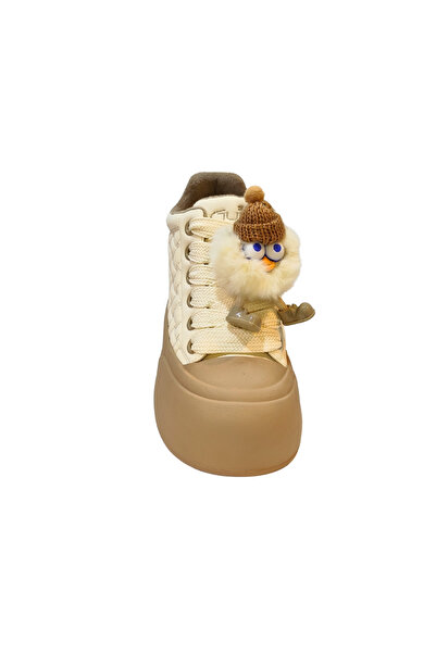 Guja Women's Snow Monster Accessory Lace-Up Closure Plush Lined Ankle Casual Shoes