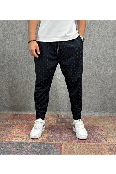 FıttingRoom Patterned Baggy Trousers with Elastic Waist