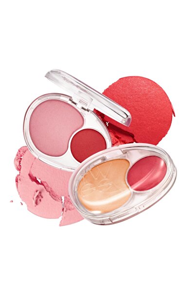 Fwee أحمر خدود مزدوج ناعم | RD02 أنذر مي | جيلي تيكستشر، ١٢ لونًا، يدوم طويلًا