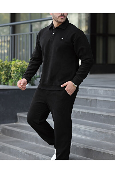 viperkombin Winter 2-Piece Set Polo Sweatshirt and Sweatpants Regular Fit