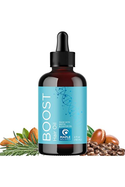 Maple Holistics Volumizing Rosemary Hair Oil Serum with Amla, Castor & Argan ...