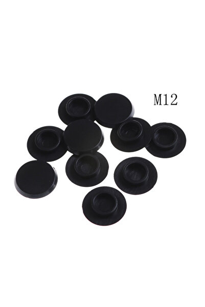 Choice3 M12 10PCS M5-12 Practical Black Hex Sket Head Cover Caps Fasteners Sc...
