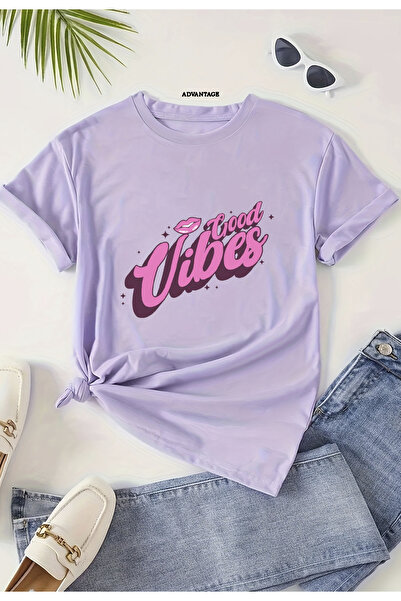 Advantage Tricou pentru copii cu decolteu rotund pentru fete cu imprimeu Good...