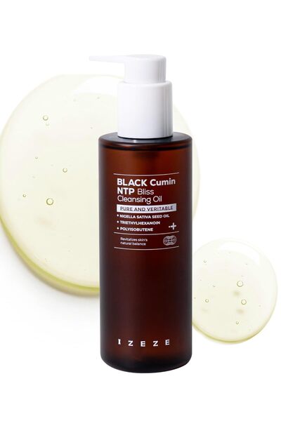 IZEZE زيت التنظيف بالكمون الأسود NTP Bliss | عناية بالرؤوس السوداء والدهون، م...
