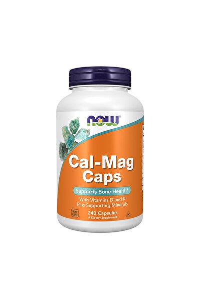 Now Foods NOW Cal-Mag Caps with Vitamin D, Bone Health, 240 Veg Capsules