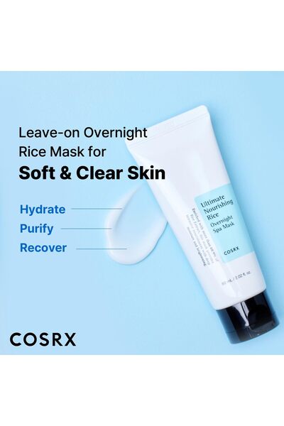 Cosrx Ultimate Nourishing Rice Overnight Spa Mask, 60ml