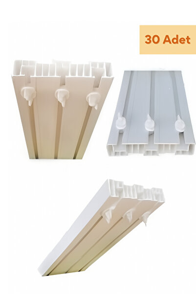 TAYEM Tulle Curtain Valance End, Curtain Valance Stopper Finial, Valance Compression Closure, Curtain Lock 30 Pieces