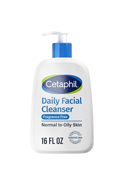 Cetaphil غسول وجه رغوي لطيف للبشرة الحساسة والدهنية، خالٍ من العطور، 16 أونصة