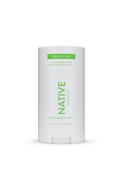 Native مزيل عرق نظيف خالٍ من الألومنيوم، تحكم في الرائحة لمدة 72 ساعة للبشرة الحساسة، بنكهة الخيار والنعناع