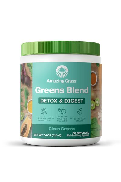 Amazing Grass Greens Superfood Detox & Digest Powder with Enzymes & Probiotic...
