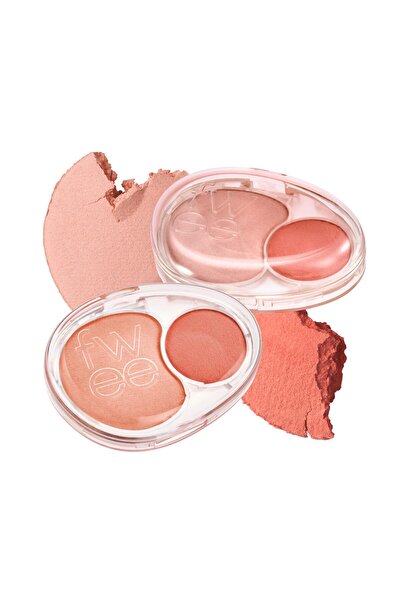 Fwee أحمر خدود مزدوج ناعم | CR02 بيبي سمايل | قوام جيلي، يدوم طويلاً