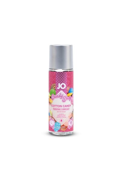 Jo مُزلق مائي صالح للأكل بنكهة حلوى القطن H2O - 2 أونصة سائلة