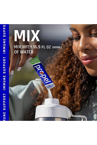 Propel Kiwi Strawberry Electrolyte Drink Mix Powder, Zero Sugar (10 Packets)