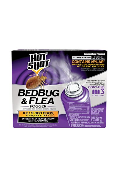 Hot Shots بخاخ هوت شوت للقضاء على حشرات الفراش والبراغيث، 3 عبوات - 2 أونصة، ...