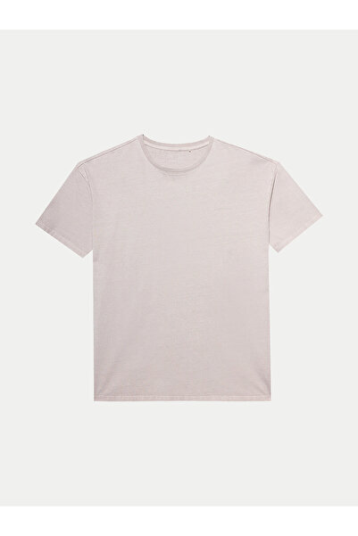 4F Ανδρικό T-Shirt 4FWSS24TTSHM1316 Μπεζ